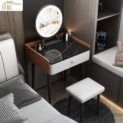 Contemporary and Contracted New Web Celebrity Small Family Dresser Makeup Table Light Luxury JianYan Board Furniture Bedroom