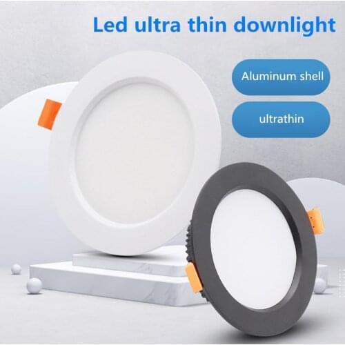 LED Recessed Downlights 3W 5W 7W 9W 12W 15W 20W 24W 30W Round Down Lamps Spotlight Indoor Ceiling Panel Lighting AC220V