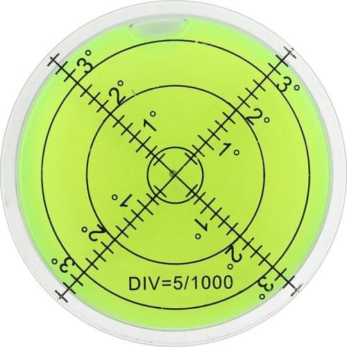 Precision Spirit Bubble Level With Scale Horizontal Bubble Measuring Accessories Degree Mark Surface Round Circular Measuring