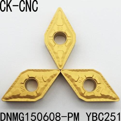10pcs DNMG150608-PM DNMG442-PM YBC251 Carbide CNC Turning insert tool suitable for nc cutting series lathe blade made in china