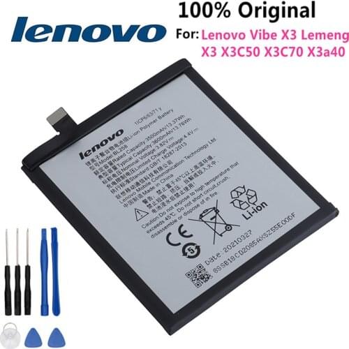 100% New Original High Quality BL258 Battery For Lenovo Vibe X3 Lemeng X3 X3C50 X3C70 X3a40 3600mAh +Tools Kits 100% New Origin