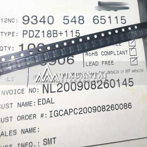 100pcs/lot Free shipping 100% original PDZ12B PDZ15B PDZ18B ZM PDZ2.4B SOD323