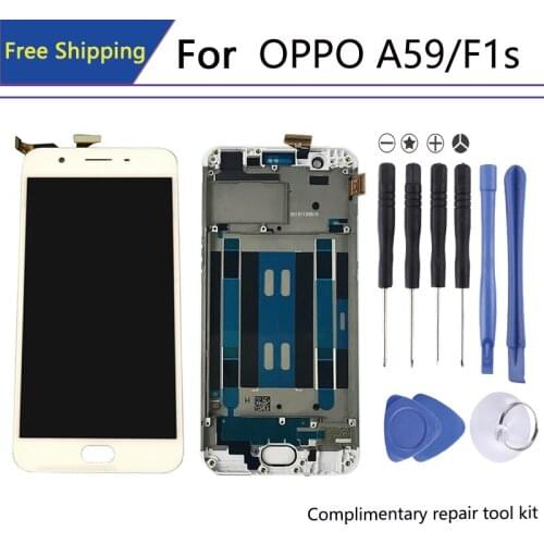 AAA+ screen For OPPO A59 display in Mobile Phone LCDs Digitizer Assembly Parts Repair F1s display in LCD Modules+Frame