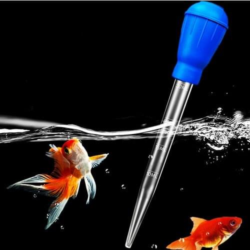 Fish Tank Clean Straw Silicone Head Multi-Function Stool Squeeze Feed Medicine Water Exchange Artifact Straw Aquarium Accessory
