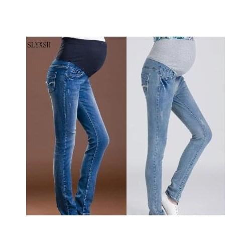 Maternity Jeans Maternity Pants for Pregnant Women Skinny Pregnancy Pants Denim Pregnant Clothing for Summer Plus Size XXXL