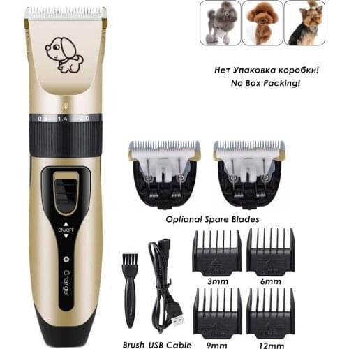 Electrical Pet Clipper Professional Grooming Kit Rechargeable Pet Cat Dog Hair Trimmer Shaver Set Hair Cutting Machine PT091