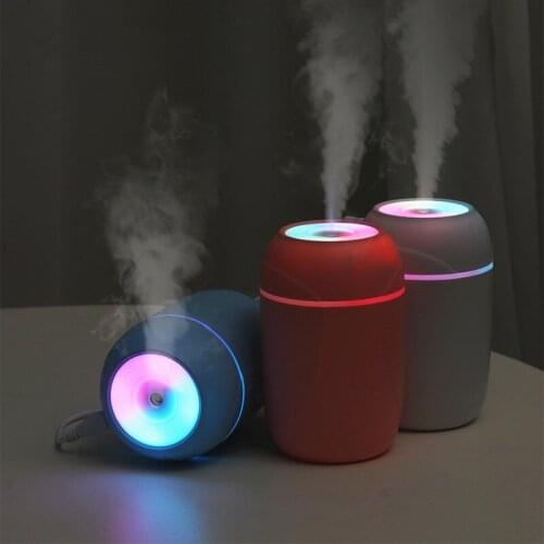 ELOOLE Portable ON-Board USB Air Humidifier Humidification Spray Diffuser With Colored Lights Silent Work Without Noise For Home