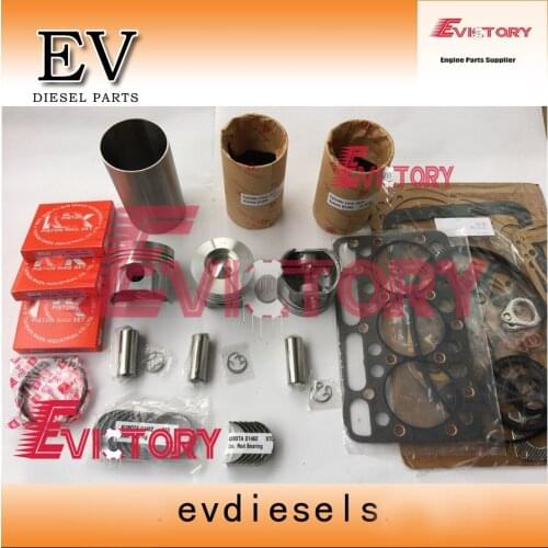EV Kubota D1462 engine rebuild kit cylinder liner kit+gasket+bearing for L2202 ,L2402,KH91,KH66 tractor