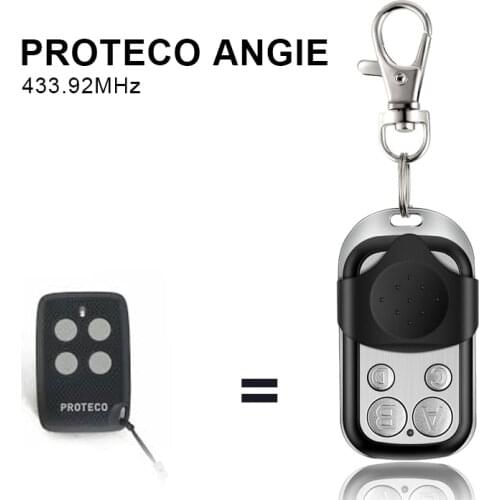 Garage Remote Control PROTECO ANGIE 433.92 433MHz Gate Opener 4CH Slide Cover Black Transmitter Duplicator On Sale