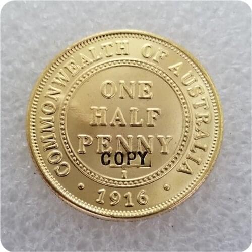 COPY REPLICA 1916-I AUSTRALIAN half penny