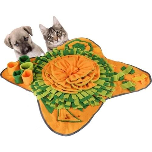 Pet Dog Sniffing Mat Puzzle Toy Dog Snack Feeding Mat Boring Interactive Game Training Blanket Snuffle Feeding Training Mat