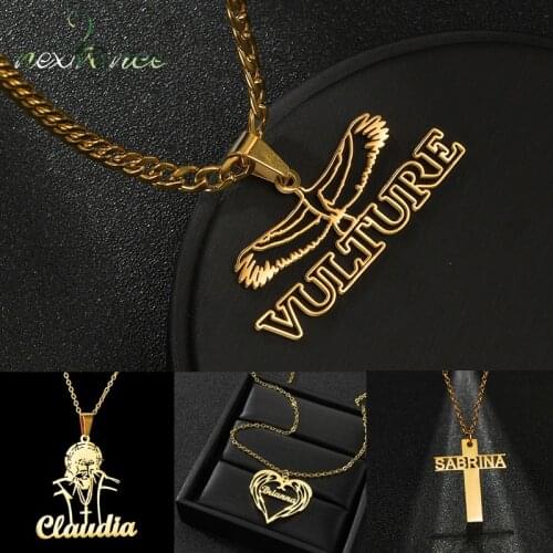 Nextvance Cool Boy Necklace Stainless Steel Corss Rugby Football Pendant Popular for Men Lover anime Jewlery Gift Accoriess