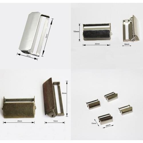 Silver/Antique Bronze Metal Suspenders Adjust Buckles Craft Clips Garment Accessories 20mm 25mm 30mm 30 pcs/lot