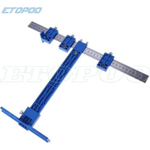 Multi-use Drill Punch Locator Furniture Woodworking Joinery Hand Tool Adjustable Drilling Dowelling Hole Saw Locator
