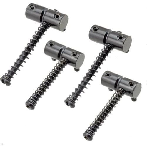 A Set of 4 Pcs Bass Bridge Saddles for Electric Bass Guitar Accessories Parts Musical Instrument