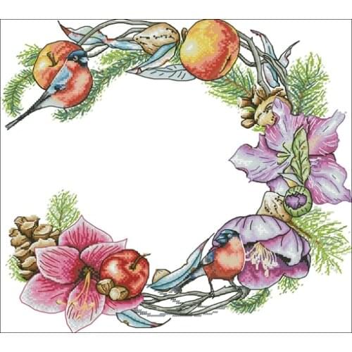 Cross stitch kits genuine long-staple cotton from Egypt with needle- kit garland Series - Spring branch 1