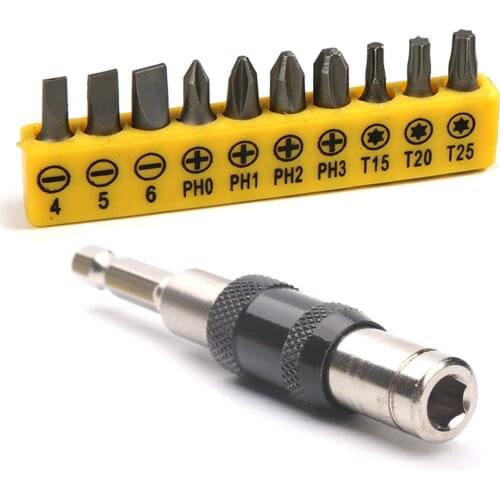 Newest 1/4 "Hex Magnetic Screw Drill Tip Hand Tools Durable Locking Bit Quick Change Holder Drive Guide Drill Bit