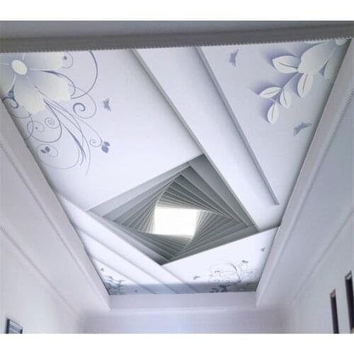 Beibehang Custom hotel villa ceiling wallpaper 3d modern abstract ceiling background wall wall paper home decor papel de parede