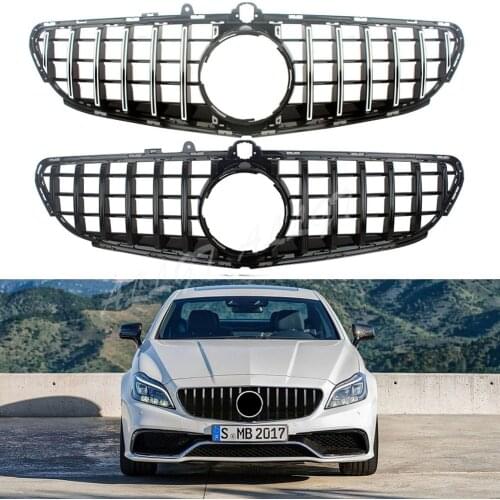 Front Racing Facelift Grill Upper Bumper Grille Cover For Mercedes Benz W218 CLS-Class CLS63 AMG 2015 2016 2017 2018