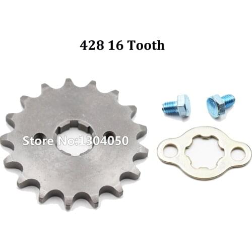 428 16 Tooth 16T Front Counter Engine Sprocket Gear Pit bike 110cc 125cc SDG SSR