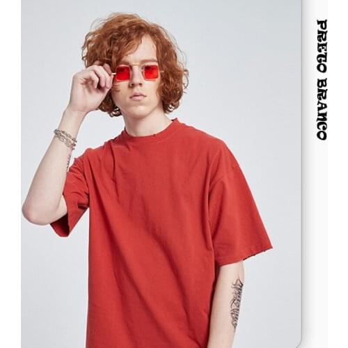 Preto branco Short Sleeve T-shirts For Men