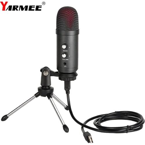 YARMEE Professional USB Computer Condenser Microphone Kalaoke Mic for PC Recording Singing YouTube Gaming Podcast Studio YR06