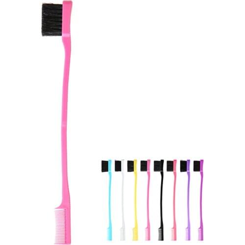 1pc Hair comb hair accessories Double Sided Edge Control Styling Eyebrow Combing Hairdressing Tools Salon Hair Brush barber Comb