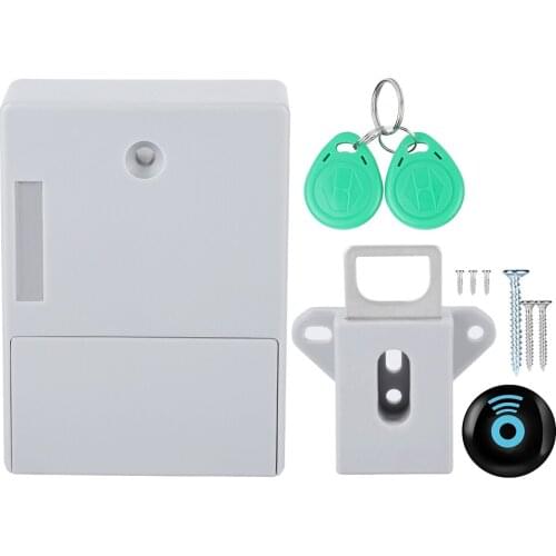 Battery Smart Sensor RFID Cabinet Drawer Locks DIY Safety Digital Lock without Hole (Battery Not Included)