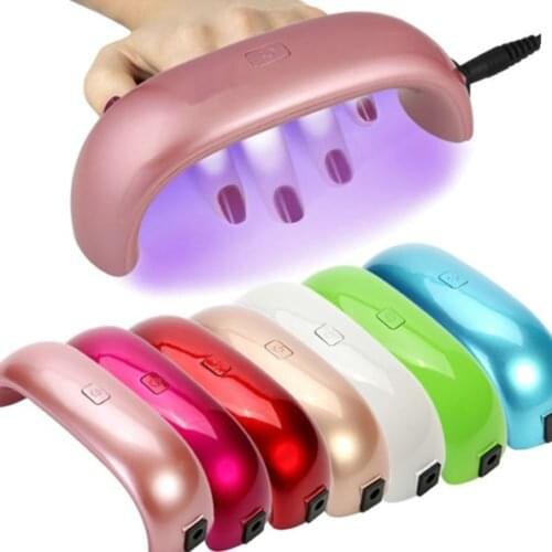 9W Mini USB LED Lamp Nail Dryer Curing Nail Dryer Nail Gel Polish Dryer Lamp Led Rainbow Lamp Nail Art Manicure Tool