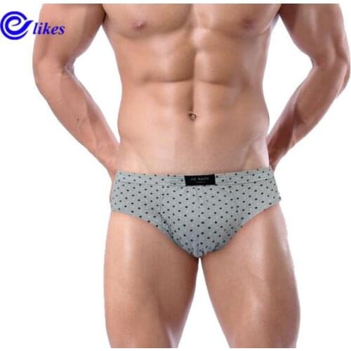 5pcs/lot Plus Big size 100% Cotton Dots Briefs Mens Comfortable Underpants Underwear M to 5XL high quality