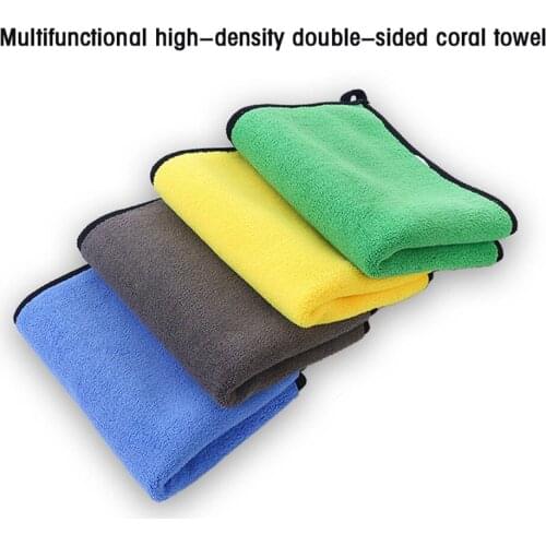 Car Coral Fleece Auto Wiping Rags Efficient Super Absorbent Microfiber Cleaning Cloth Home Car Washing Cleaning Towels