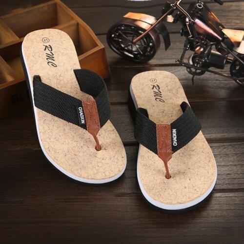 Summer Flip-flops Men Beckham With The Same Paragraph Beach Slippers Mens Sandals Clip Toe Drag Mens Shoes