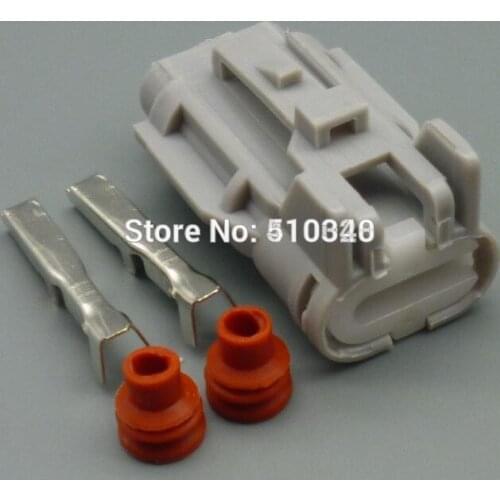1set 2mm 2 hole 2 pin jacket female hole car connector plug with terminal