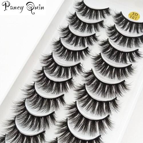 10Pairs 3D Mink Lashes Natural Mink False Eyelashes Dramatic Volume Fake Eyelash Extension Faux Cils Wholesale Makeup Tools