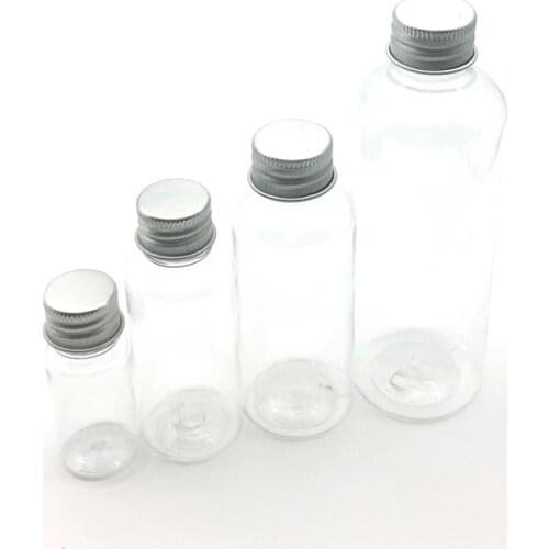 10PCS 10ML 30ML 50ML 100ML Cream Lotion Cosmetic Container Travel Kits Empty Small Plastic Bottle with Screw Cap