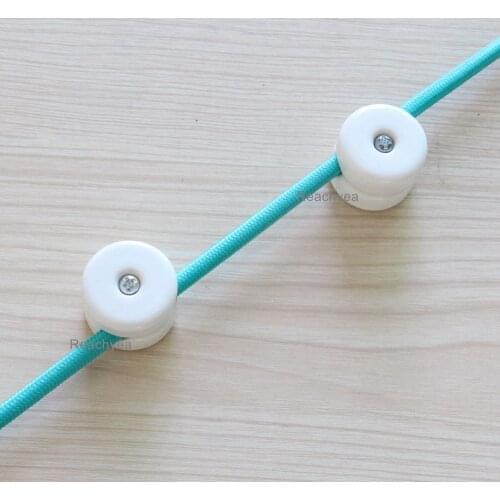 10Pieces 50pieces Porcelain Insulator For Wall Wiring Ceramic Wall Fairlead For Fabric Round Cable Electrical Wire
