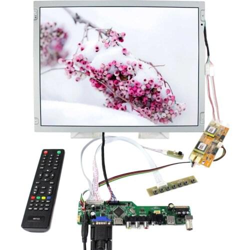 1024X768 Resolution LQ150X1LW73 20pin LVDS Connector 15inch LCD Screen Backlight 4CCFL H DMI TV USB Board