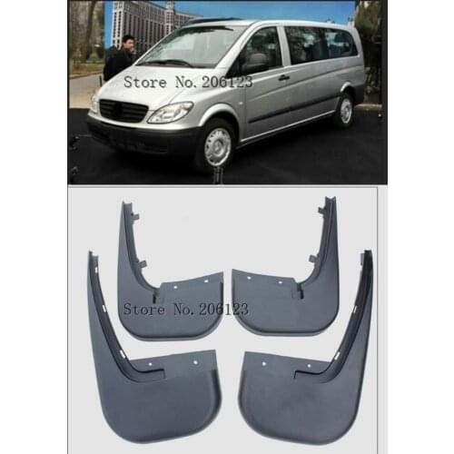 4Pcs Front Rear Car Mud Flaps For Benz Vito Viano W639 2006 2007 2008 2009 2010 Mudflaps Splash Guards Mudguards Accessories