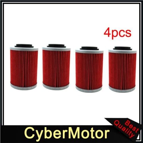 4x Oil Filter For CAN-AM APRILIA SL1000 RSV MILLE ETV1000 SP 998 TUONO