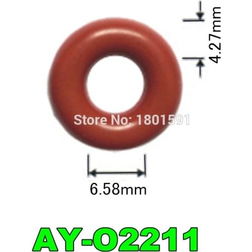 6.58*4.27mm 50pcs rubber seal oring for fuel injector repair kit fit for delphi second generation nozzle OEM25335146 (AY-O2211)