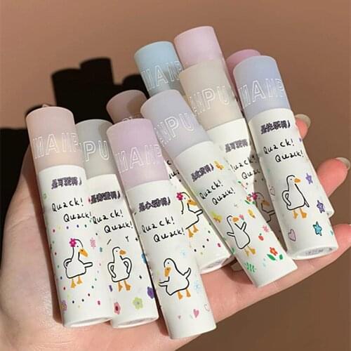 Velvet matte lip gloss cute duck printing for lip makeup beauty cosmetic long lasting waterproof women liquid lipstick