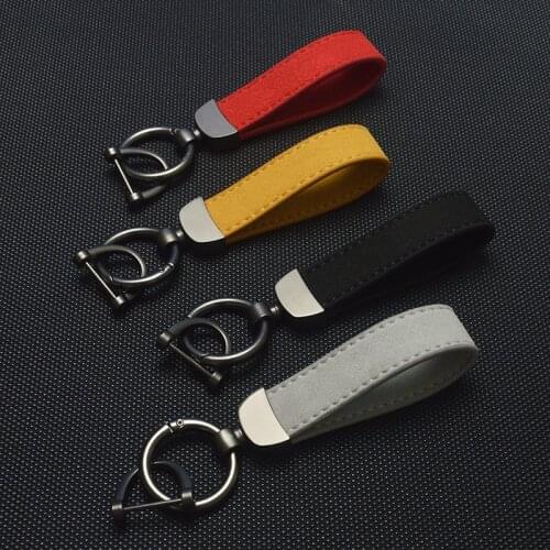 Customized Printing Keychain High Quality PU Leather Alloy Key chain For Car Logo Women Men Birthday Personalized Gift