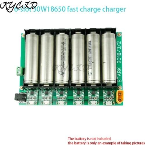 6 Slot 10-Slot 18650 2.9V 3.7V 4.2V 30/50W battery Fast Charger for 18650 Li-ion Lithium NiMH battery Fast Charge Module YP4056
