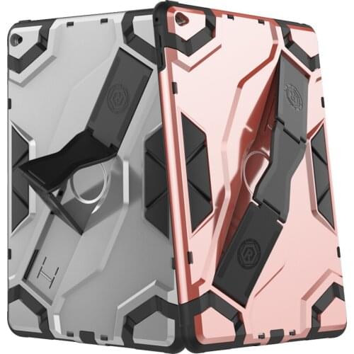 Hand strap Case For Apple iPad 6 Air 2 A1566 A1567 Tablet Shell TPU + PC Heavy Duty Armor Case Hybrid Rugged Rubber #S