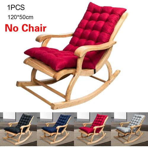 Long Cushion Recliner Chair Cushion Thicken Foldable Rocking Chair Cushion Long Chair Couch Seat Cushion Pads Garden Lounger Mat