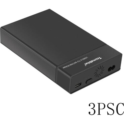 3 pcs Tccmebius Docking Station USB 3.0 External Hard Drive Enclosure for SATA HDD SSD,Support UASP Automatic Sleep,Tool-free S8