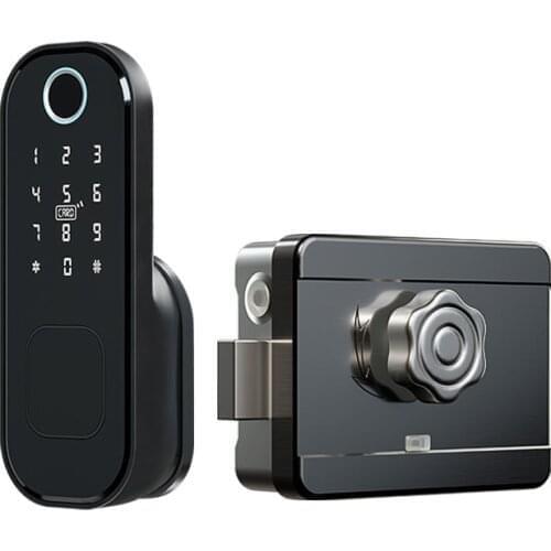 R5 Fingerprint Rim Lock Smart Card Digital Code Electronic Door Lock