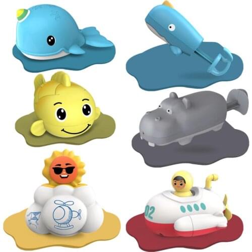 Bath Toys Baby Water Game Childrens Spray Gun Bathroom Animals Childrens Bath Doll Toys Summer Toys