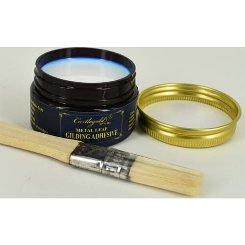 Metal Foil Gilding Adhesive - Gilding glue for gold silver leaf - 35ml Water based environmental glue apply to all leaves foil