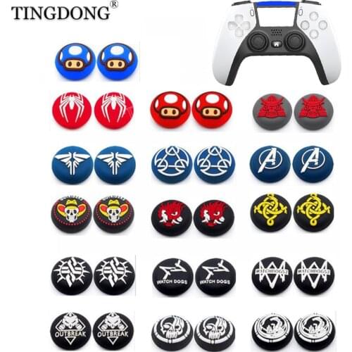 For PS5 Thumb Grip Caps XBOXONE Playstation5 NS Switch Pro Controller Joystick Cap Silicone Rubber Individual Thumb Grip Caps